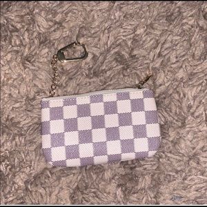 Daisy rose cream coin purse